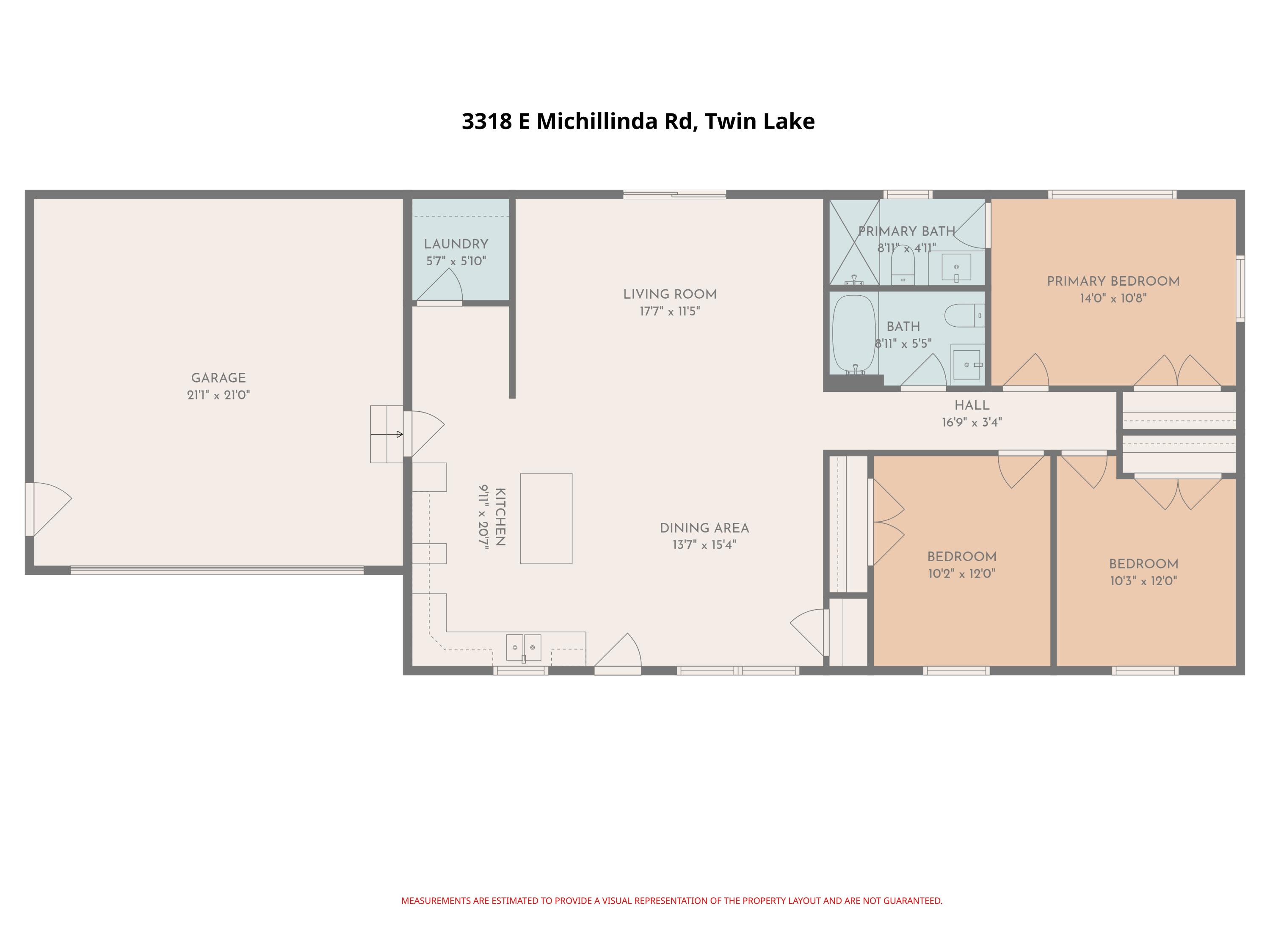 3318 East Michillinda Road Twin Lake, MI 49457 - Photo 26 of 26 Floor Plan