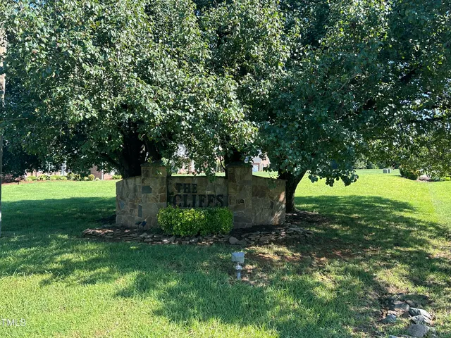 a view of a tree in a yard