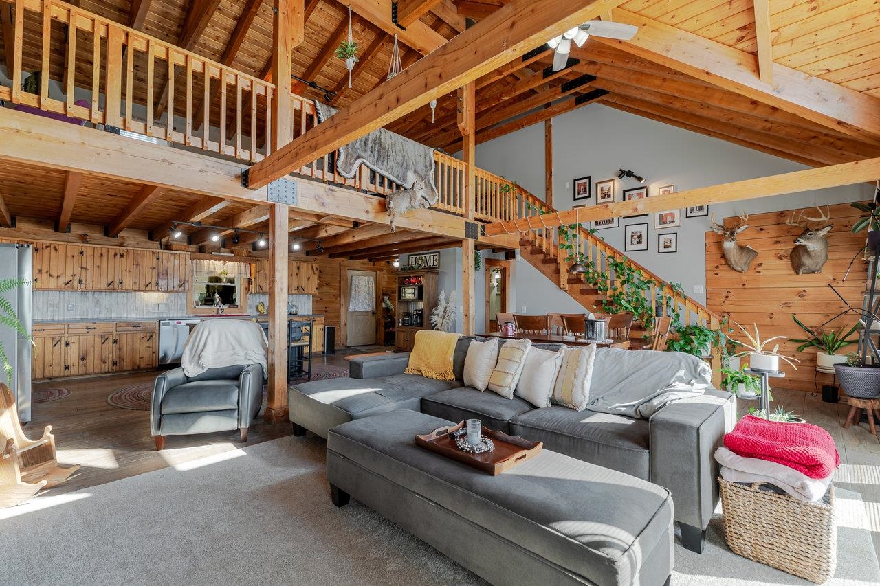 12012 Hollar School Road Linville, VA 22834 - Photo 32 of 75 a roof deck with couch and stairs