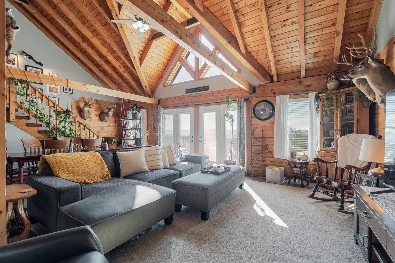 12012 Hollar School Road Linville, VA 22834 - Photo 33 of 75 a living room with furniture and a large window