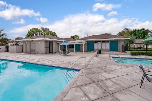 a view of a house with a patio