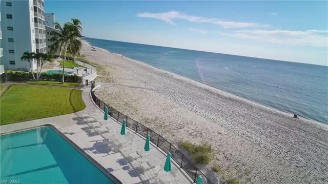 a view of ocean from a balcony