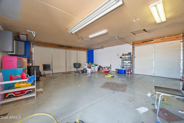 a view of a storage in a room