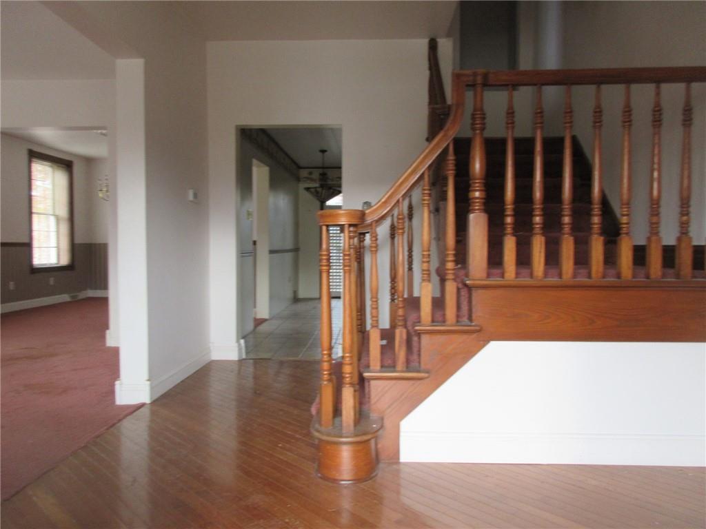 809 Thomas Street Monongahela, PA 15063 - Photo 3 of 11 a view of entryway and hall with wooden floor