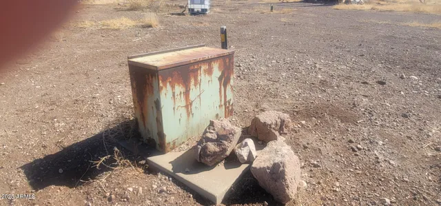a close view of water heater room