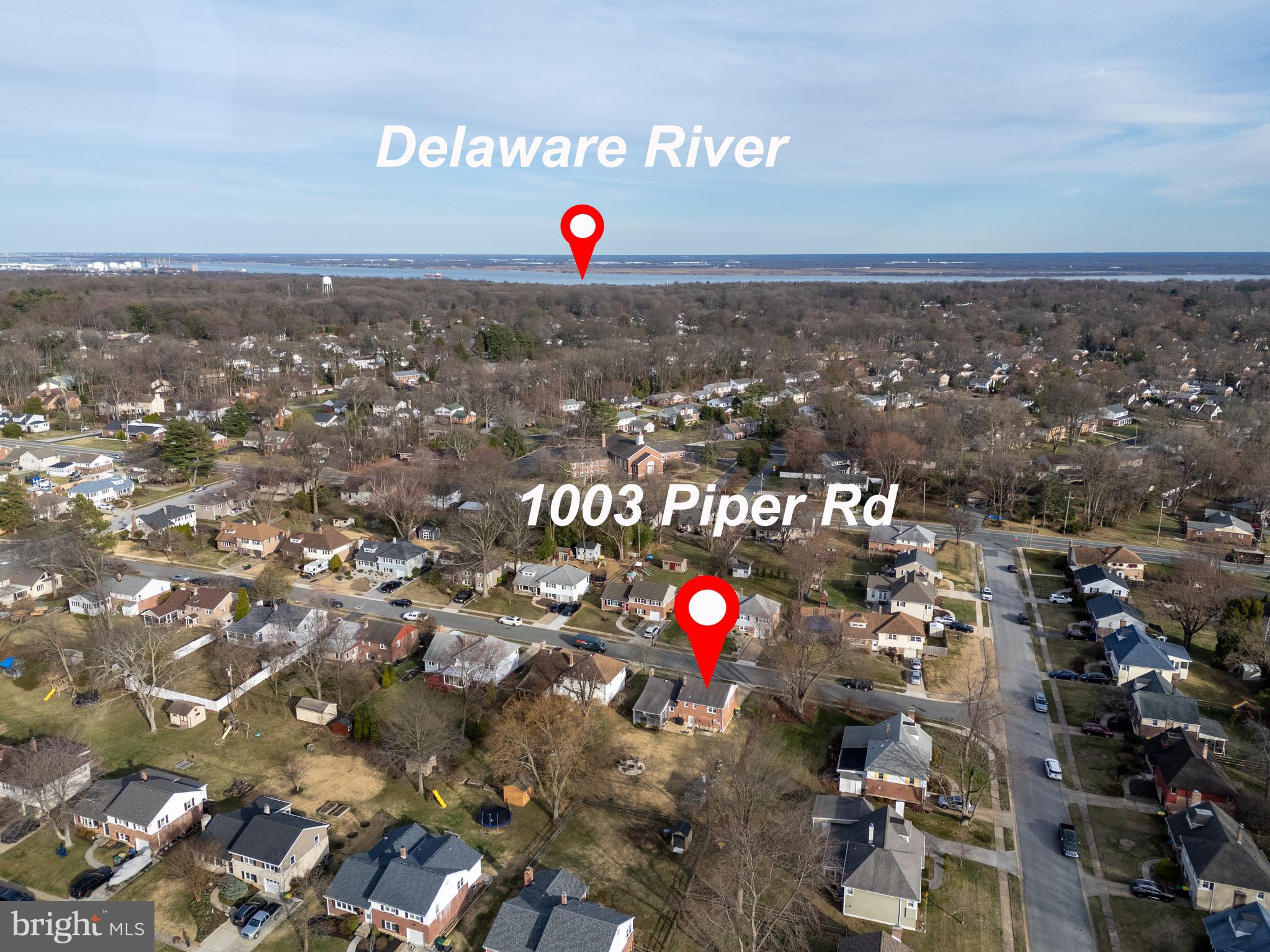 1003 Piper Road Wilmington, DE 19803 - Photo 36 of 40 an aerial view of a very nice looking city