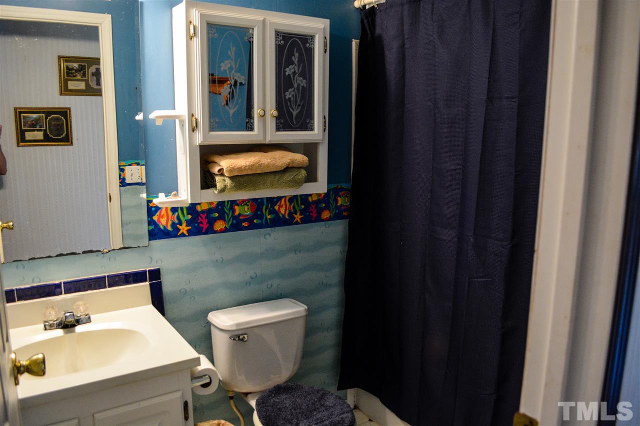 7236 Pecan Tree Street Willow Spring, NC 27592 - Photo 24 of 25 a bathroom with a toilet sink vanity and mirror