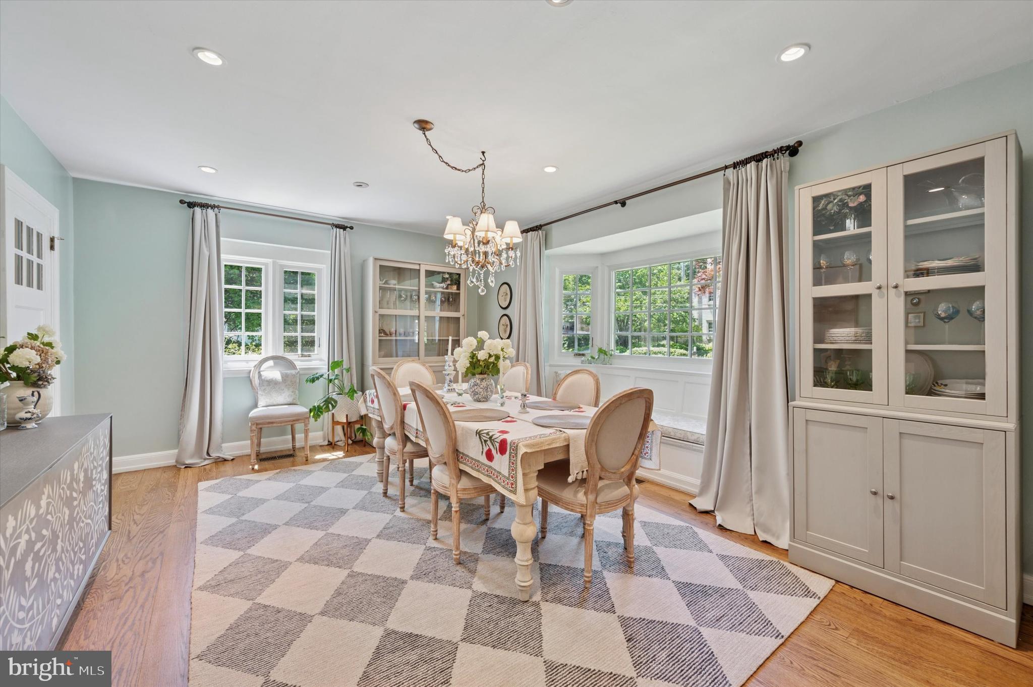 211 Ladbroke Road Bryn Mawr, PA 19010 - Photo 7 of 38 a view of a dining room with furniture window and outside view