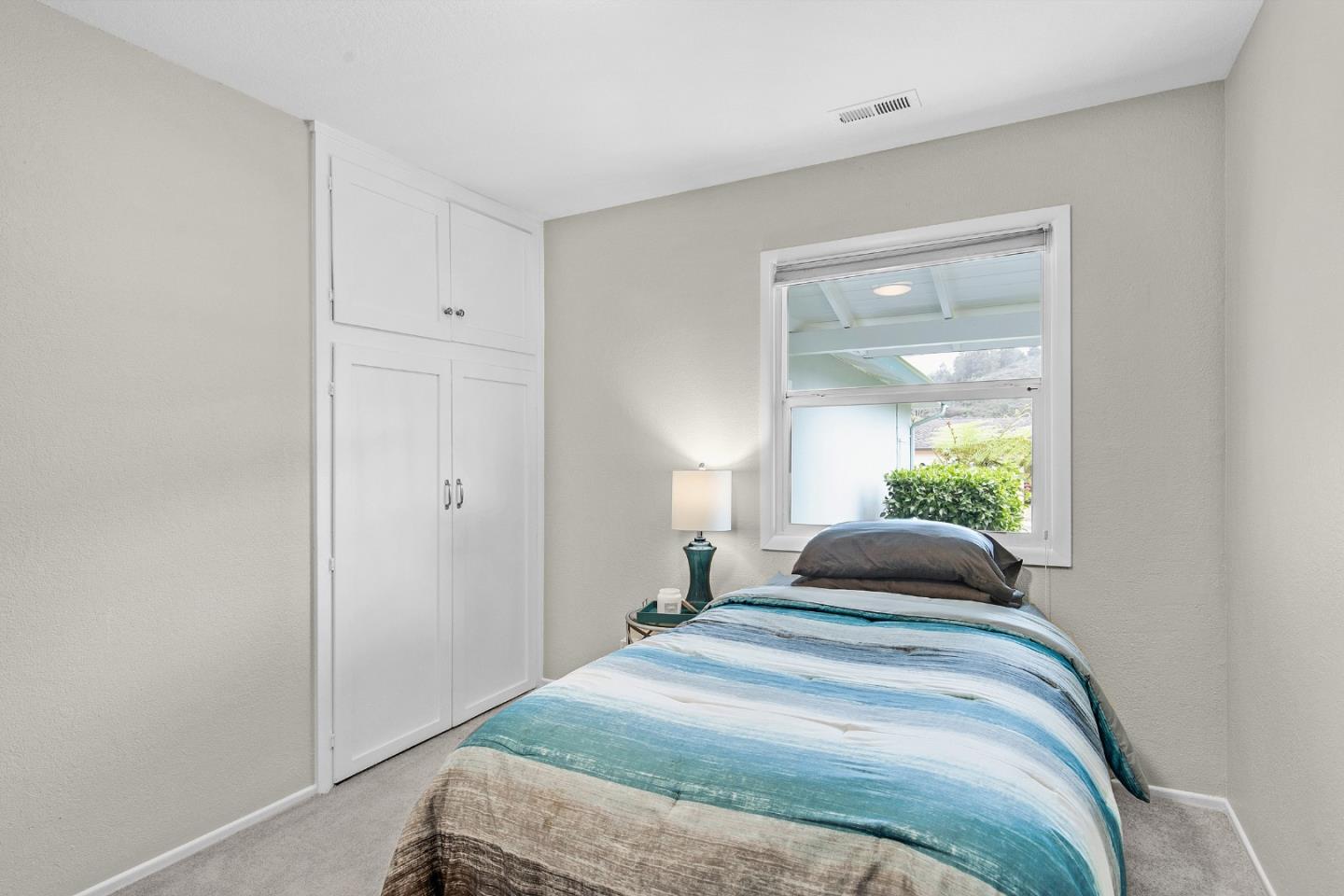 1475 Serra Drive Pacifica, CA 94044 - Photo 21 of 29 a bedroom with a bed and a window
