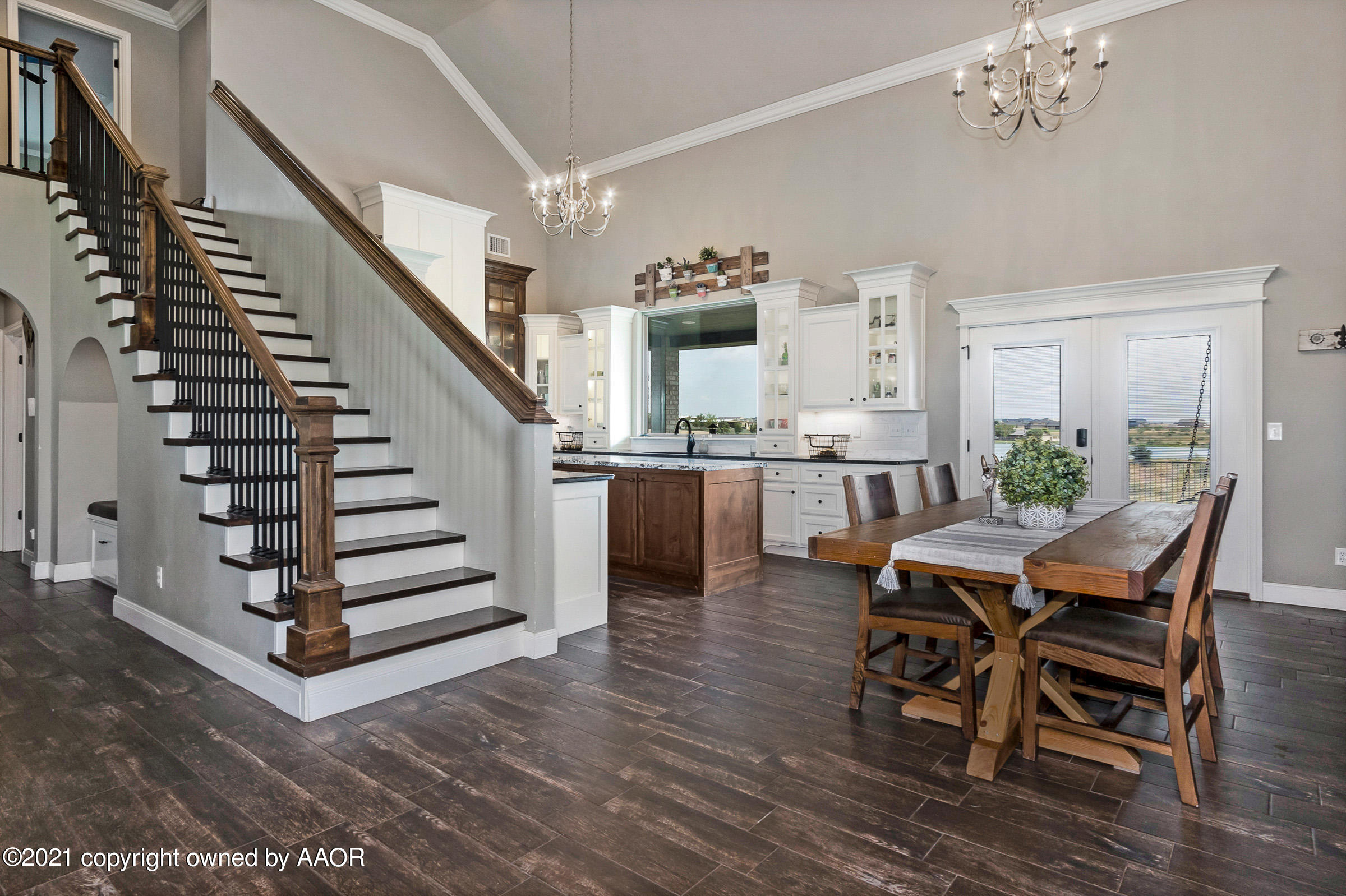 14251 Canyon Pass Road Amarillo, TX 79118 - Photo 14 of 43 014_Kitchen and Stairway