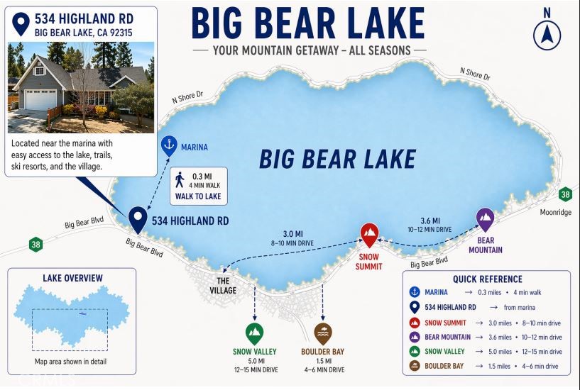 534 Highland Road Big Bear Lake, CA 92315 - Photo 6 of 52 Close to everything