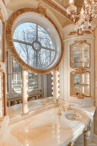 a view of a very nice looking dining room