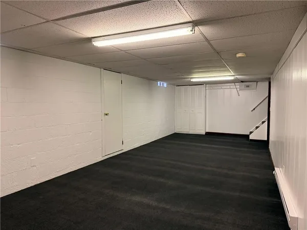a view of a room with an empty space