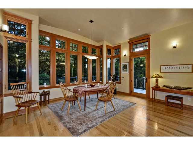 240 Gillette Road Aptos, CA 95003 - Photo 6 of 24 a living room with furniture a table and large windows