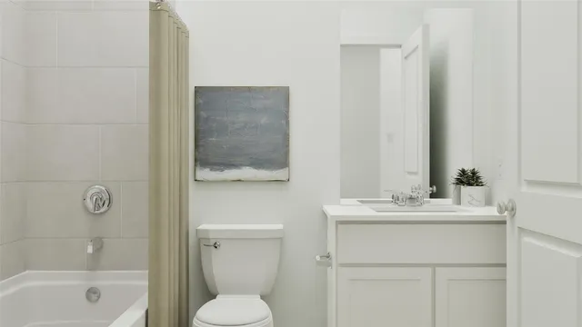 a room with a table and chairs