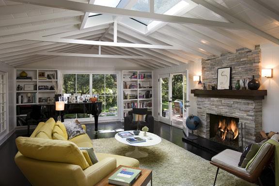 2860 East Valley Road Montecito, CA 93108 - Photo 14 of 14 a living room with furniture and a fireplace