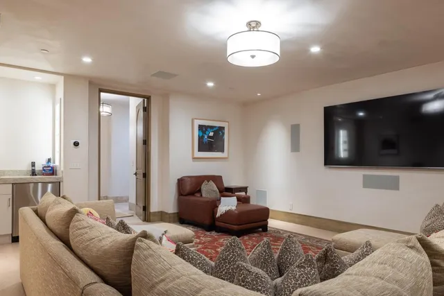 front view of a house with a garden