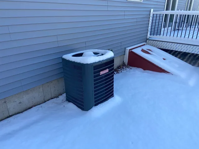 a view of a furniture in a room
