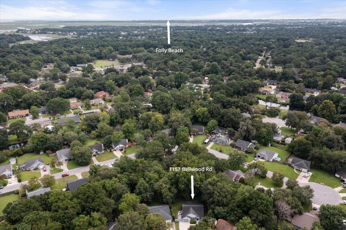 1157 Bellwood Road Charleston, SC 29412 - Photo 33 of 34 17-Aerial to Folly Beach