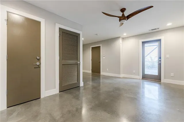 a view of an empty room