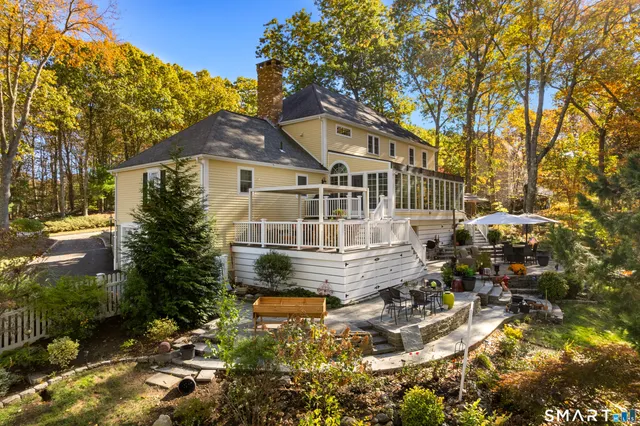 a front view of a building with street view