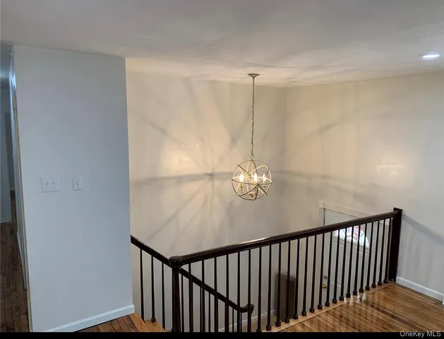 a view of a hallway with window