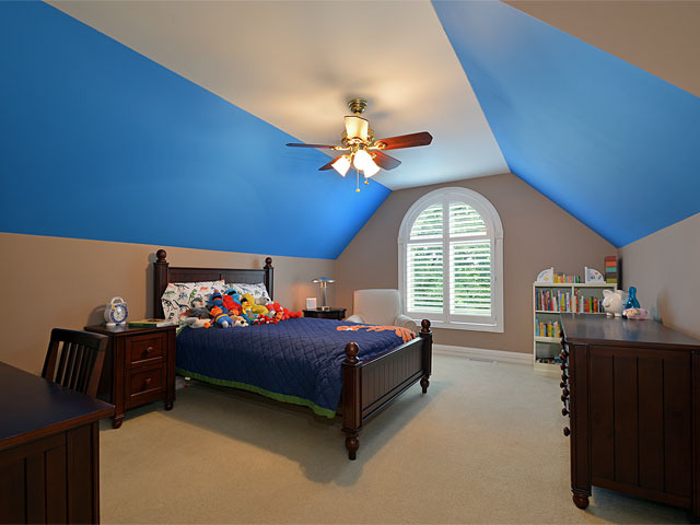 1260 Aberdeen Road Inverness, IL 60067 - Photo 16 of 23 a bedroom with a bed and a chandelier