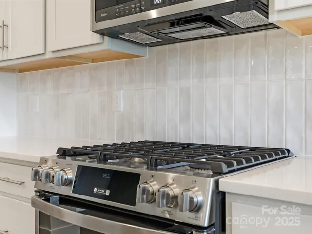 a close up of a stove top oven
