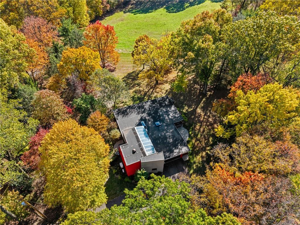 121 Hidden Ridge Pittsburgh, PA 15238 - Photo 39 of 48 an aerial view of a house with swimming pool and outdoor space