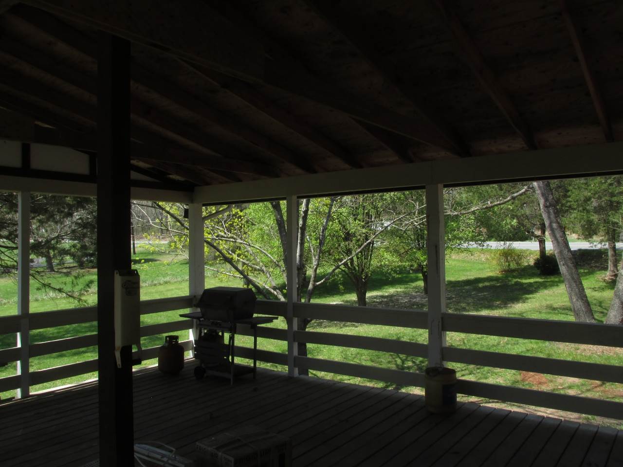 694 Matthew Mill Road Ruckersville, VA 22968 - Photo 14 of 17 a view of a porch with furniture and garden