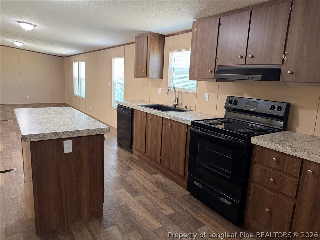 4339 Saddletree Road Lumberton, NC 28360 - Photo 12 of 23 a kitchen with a stove and a sink