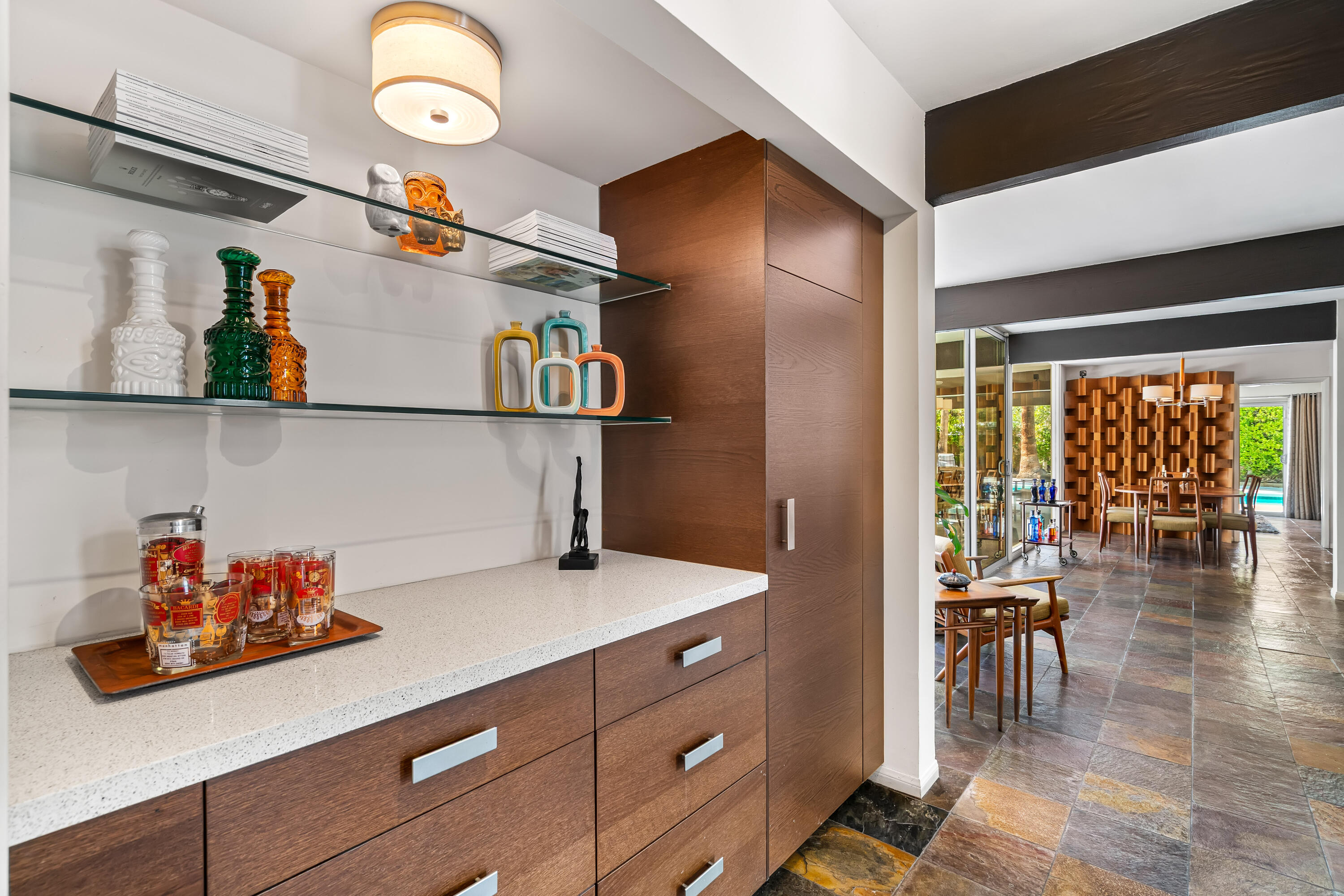 823 San Lucas Road Palm Springs, CA 92264 - Photo 10 of 71 a view of dining room and wooden floor