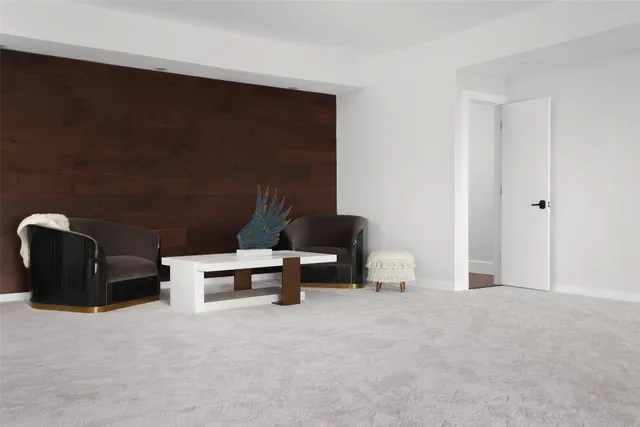 a view of room with furniture