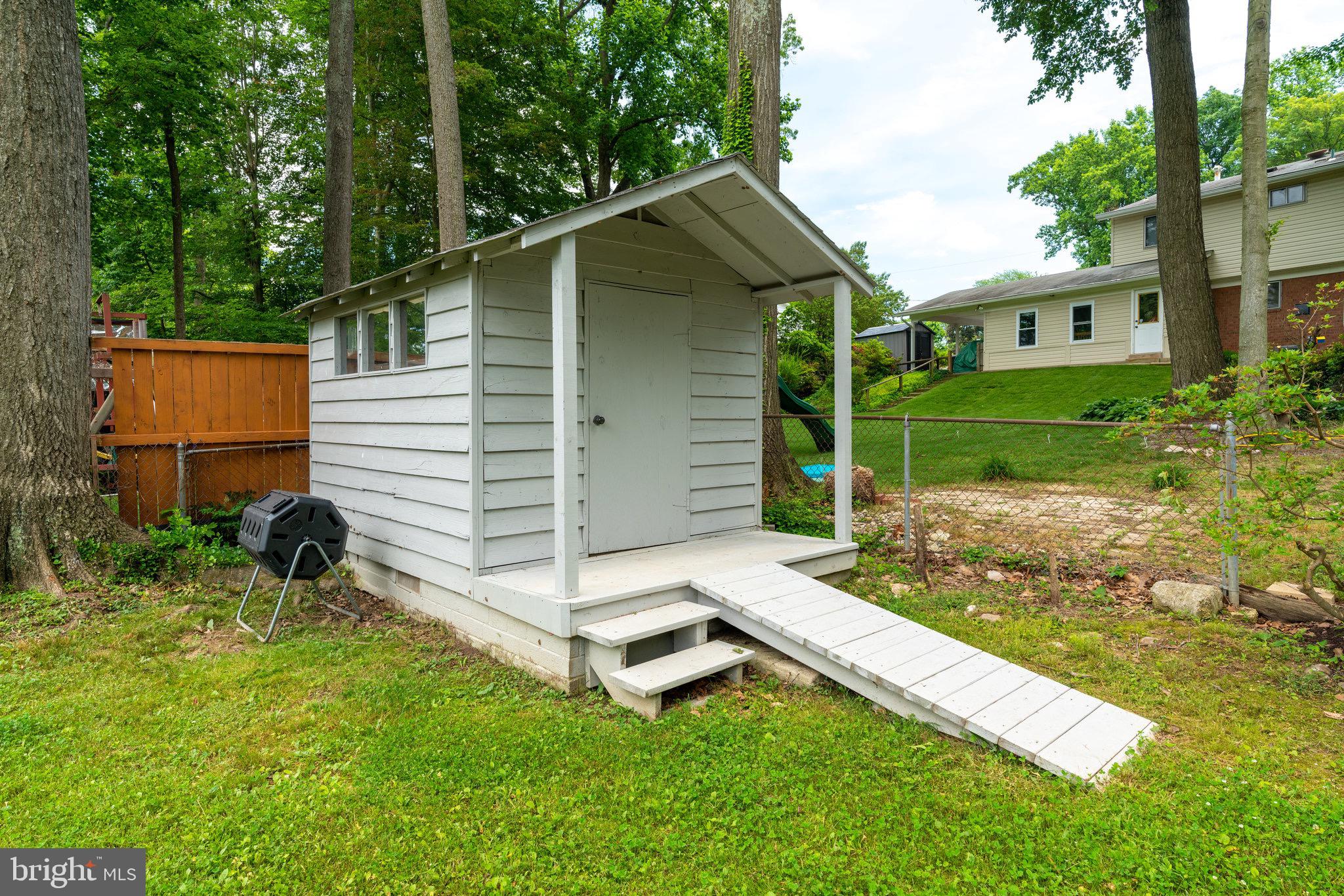 8515 Durham Court Springfield, VA 22151 - Photo 42 of 52 Updated shed with new roof, paint and ramp