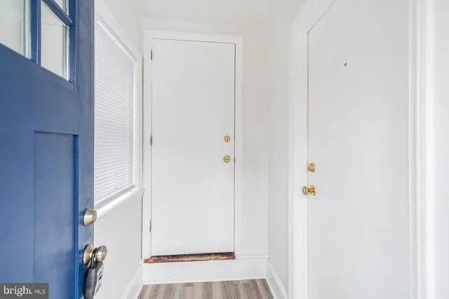 a view of front door