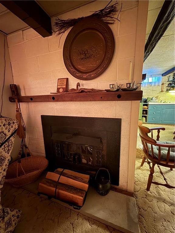 123 Hadley Road Greenville, PA 16125 - Photo 45 of 50 FAUX FIREPLACE IN LOWER LEVEL