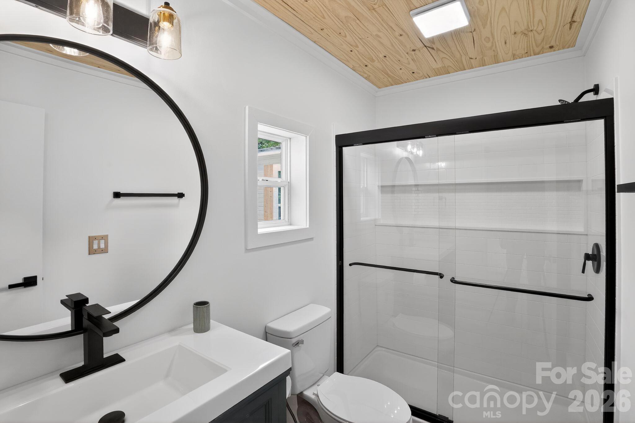 1724 Camp Shelor Road Manning, SC 29102 - Photo 17 of 48 a bathroom with a sink a toilet and a mirror