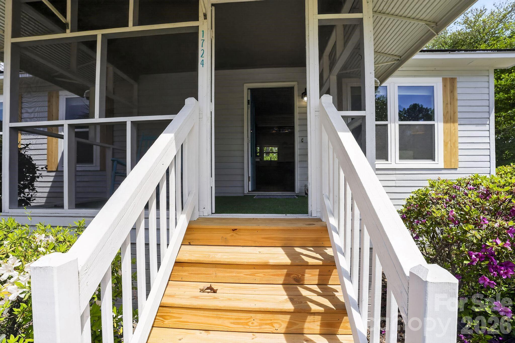 1724 Camp Shelor Road Manning, SC 29102 - Photo 40 of 48 a view of balcony with wooden floor and stairs