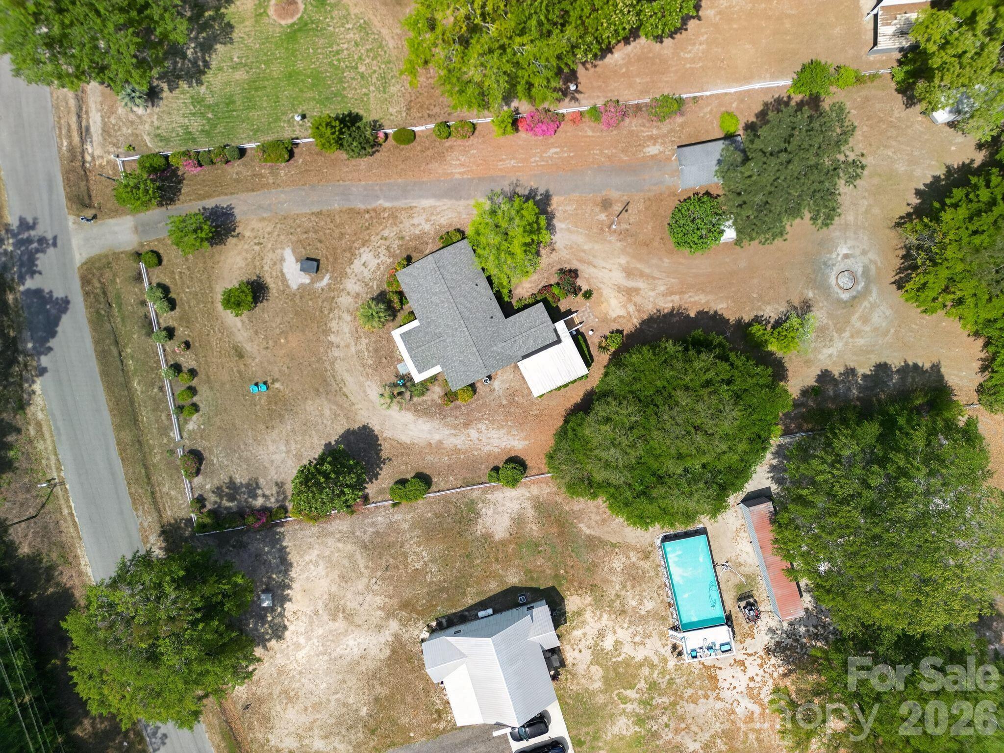 1724 Camp Shelor Road Manning, SC 29102 - Photo 43 of 48 an aerial view of residential houses with outdoor space
