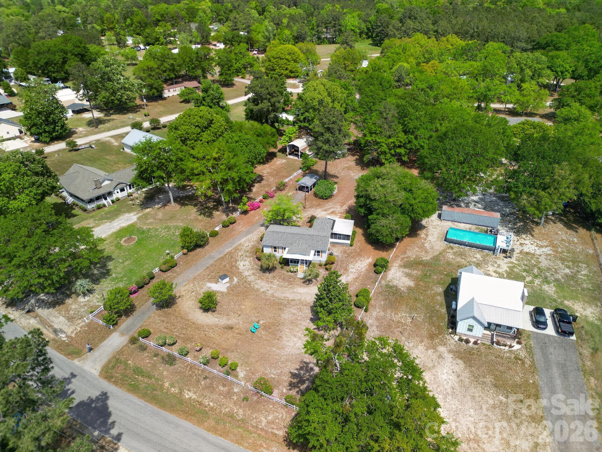 1724 Camp Shelor Road Manning, SC 29102 - Photo 45 of 48 an aerial view of a house with yard
