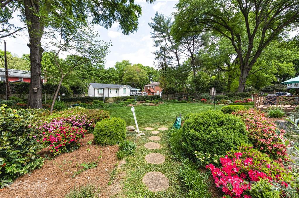 3216 Ferncliff Road Charlotte, NC 28211 - Photo 45 of 47 a view of a garden with flowers and tree