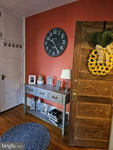 a view of entryway with a wooden floor