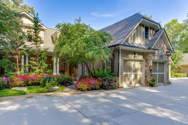 an aerial view of residential house with outdoor space