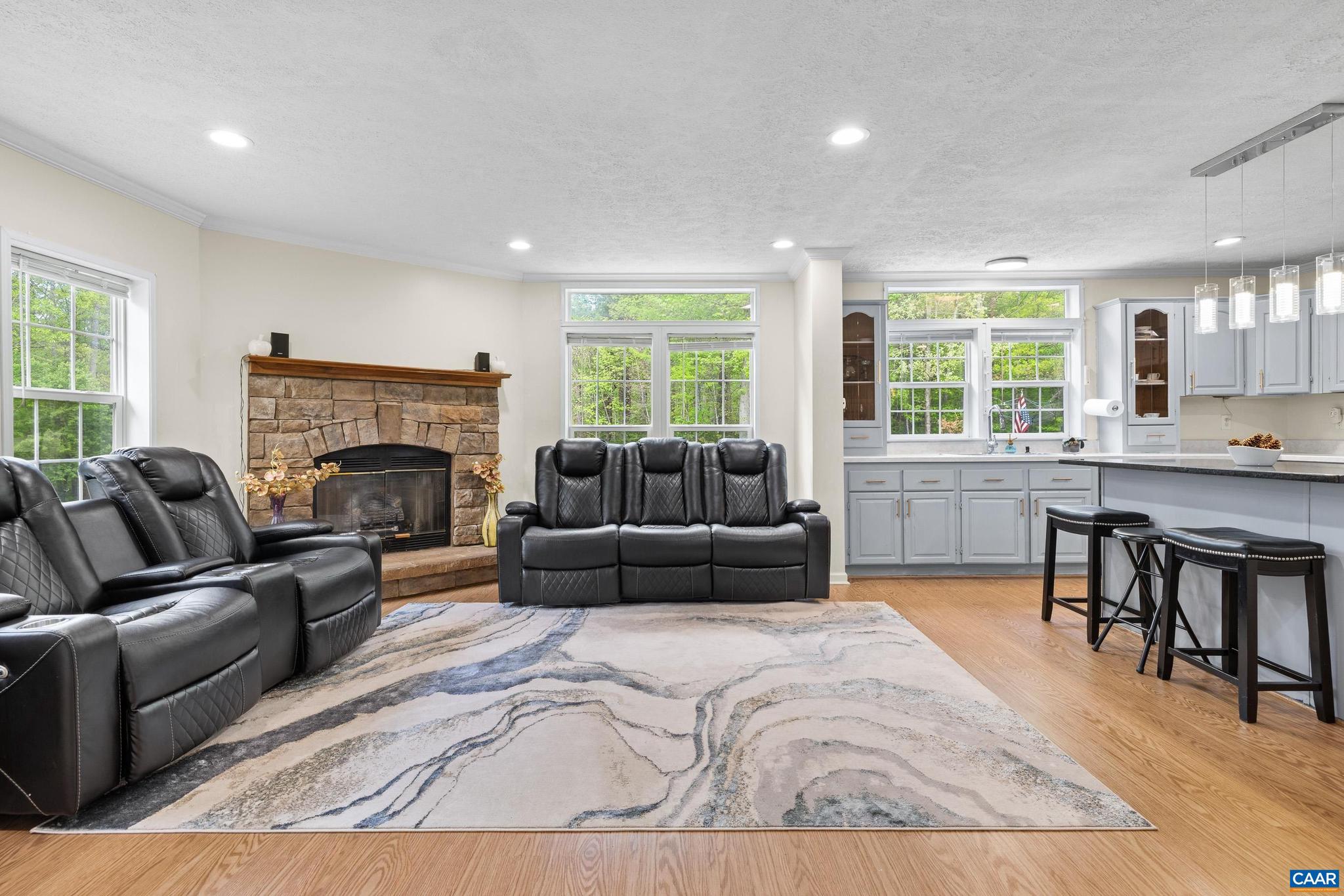 3151 Waldrop Church Road Louisa, VA 23093 - Photo 11 of 42 a living room with furniture and a fireplace