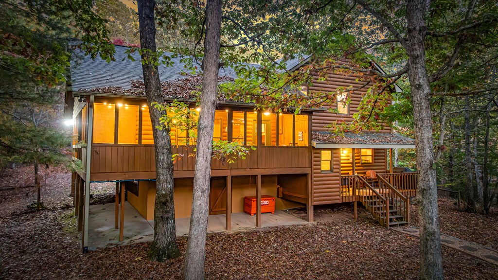 196 Ethan Wilson Way Morganton, GA 30560 - Photo 61 of 66 a backyard of a house with barbeque oven table and chairs