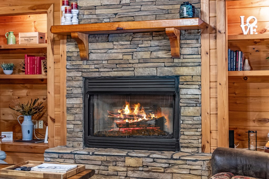 196 Ethan Wilson Way Morganton, GA 30560 - Photo 65 of 66 a living room with fireplace and a rug