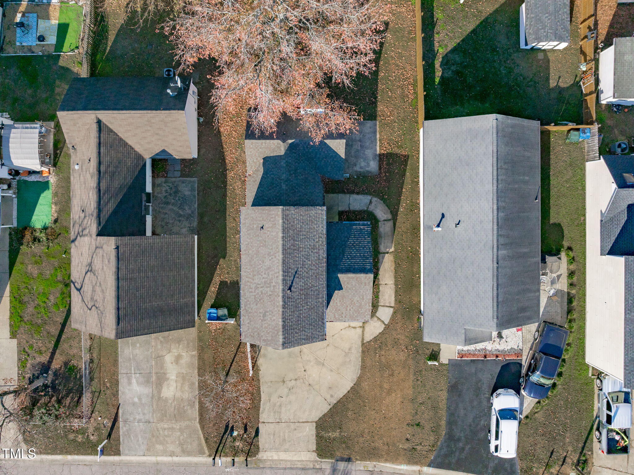 605 Stratton Way Durham, NC 27704 - Photo 37 of 46 an aerial view of a house with outdoor space