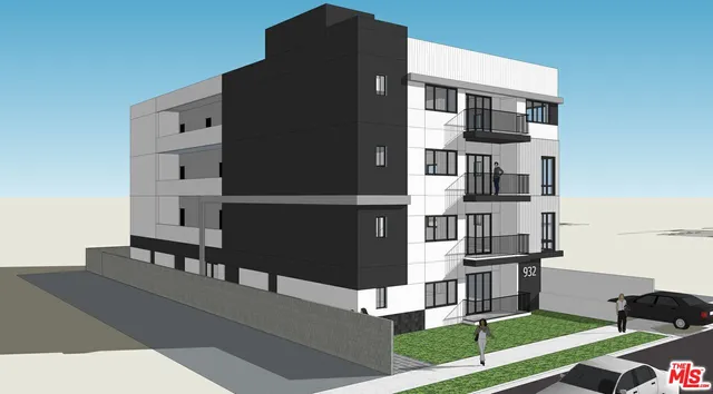 a view of kitchen with cabinets