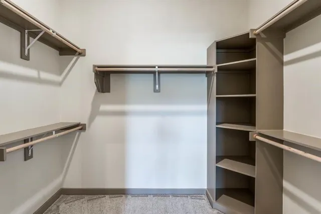 a close view of closet