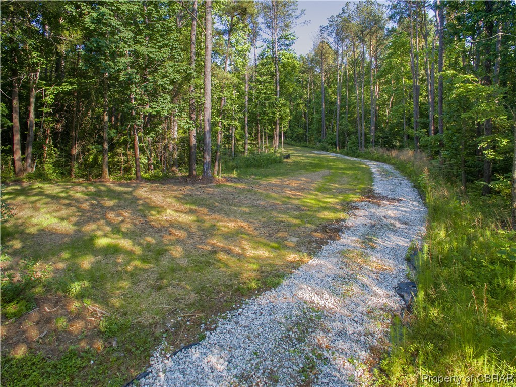 8 Lees Neck Farm Road Saluda, VA 23149 - Photo 5 of 26 Cleared Lot with Driveway and Building Pad